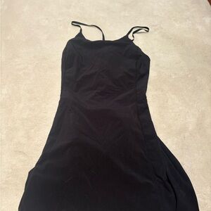 Athleta Black Strapless Dress